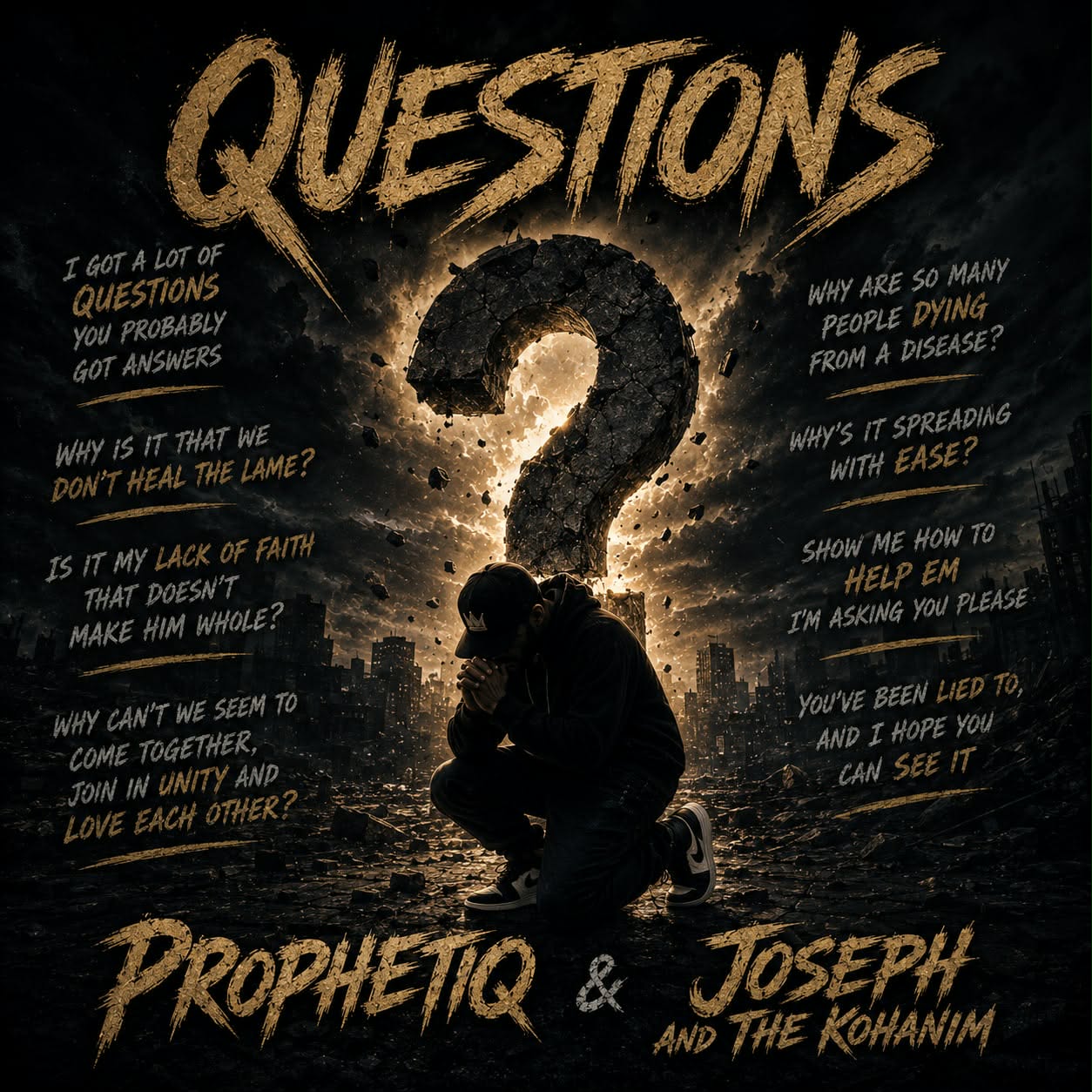 Questions EP cover, credited to ProphetiQ & Joseph And The Kohanim